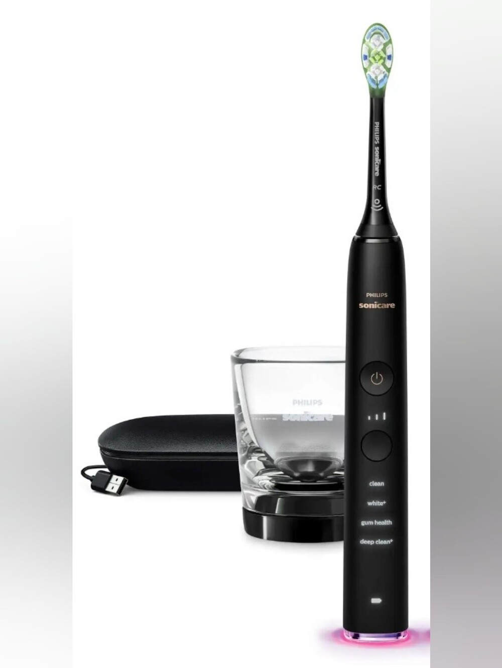 New Philips Sonicare DiamondClean Smart Rechargeable Toothbrush Black HX992B